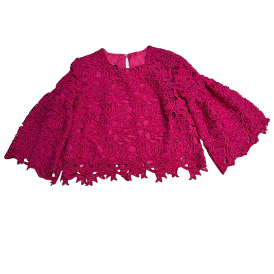 Laced Fuchshia Cropped Top - M