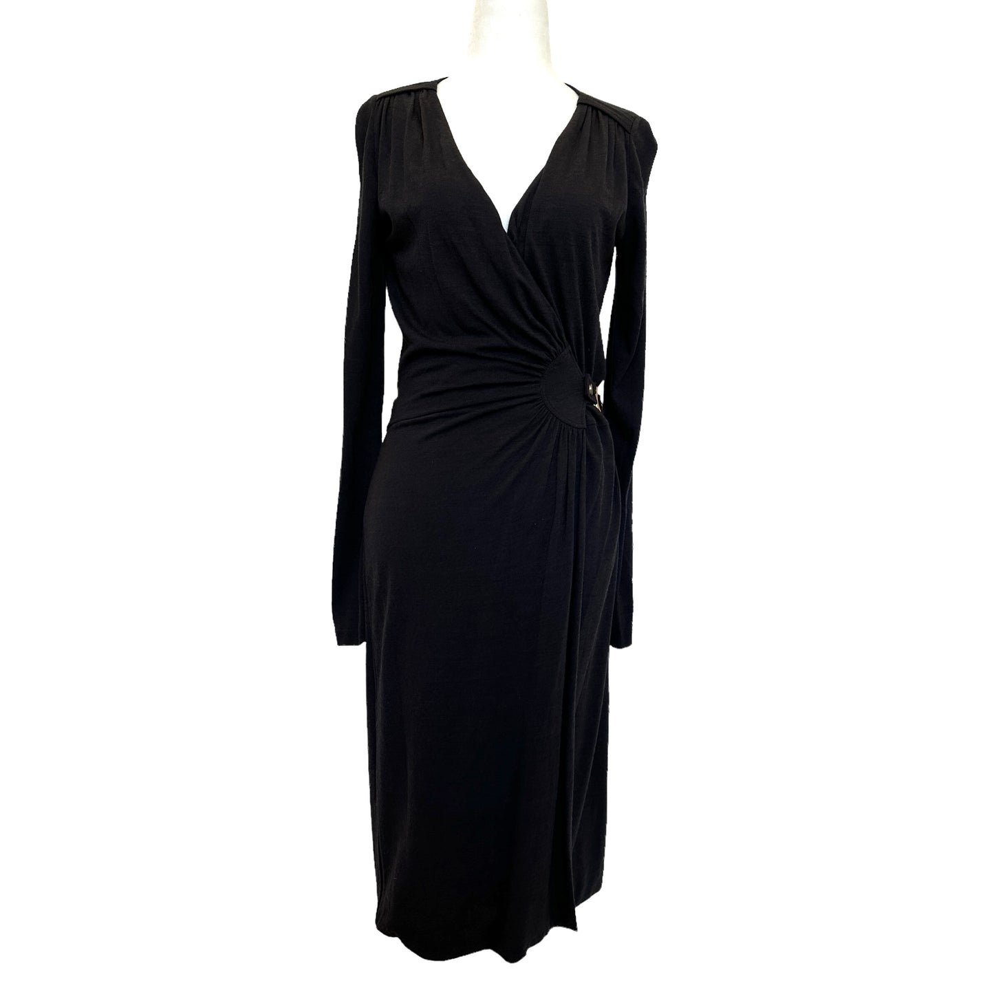 Black Dress with Gold Clasp - M