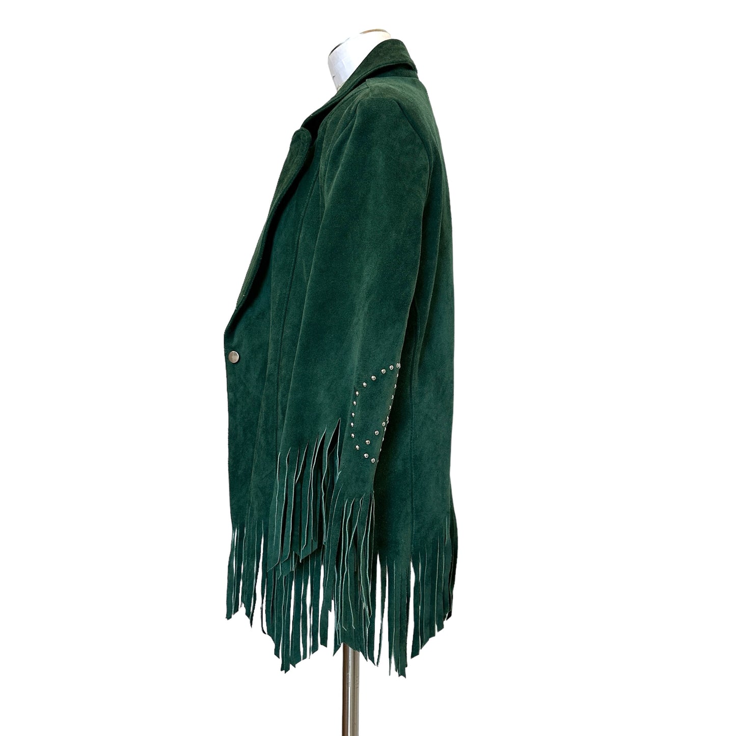 Green Suede Peace & Love Jacket - S