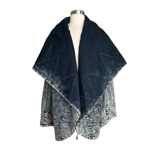 Denim Shawl Jacket - M