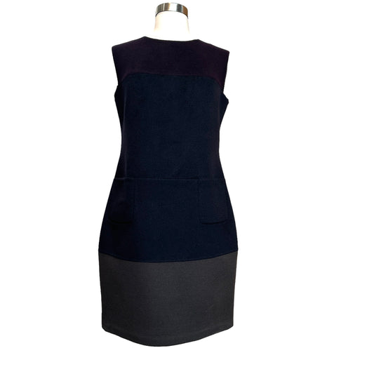 Navy & Grey Cashmere Dress -M/L