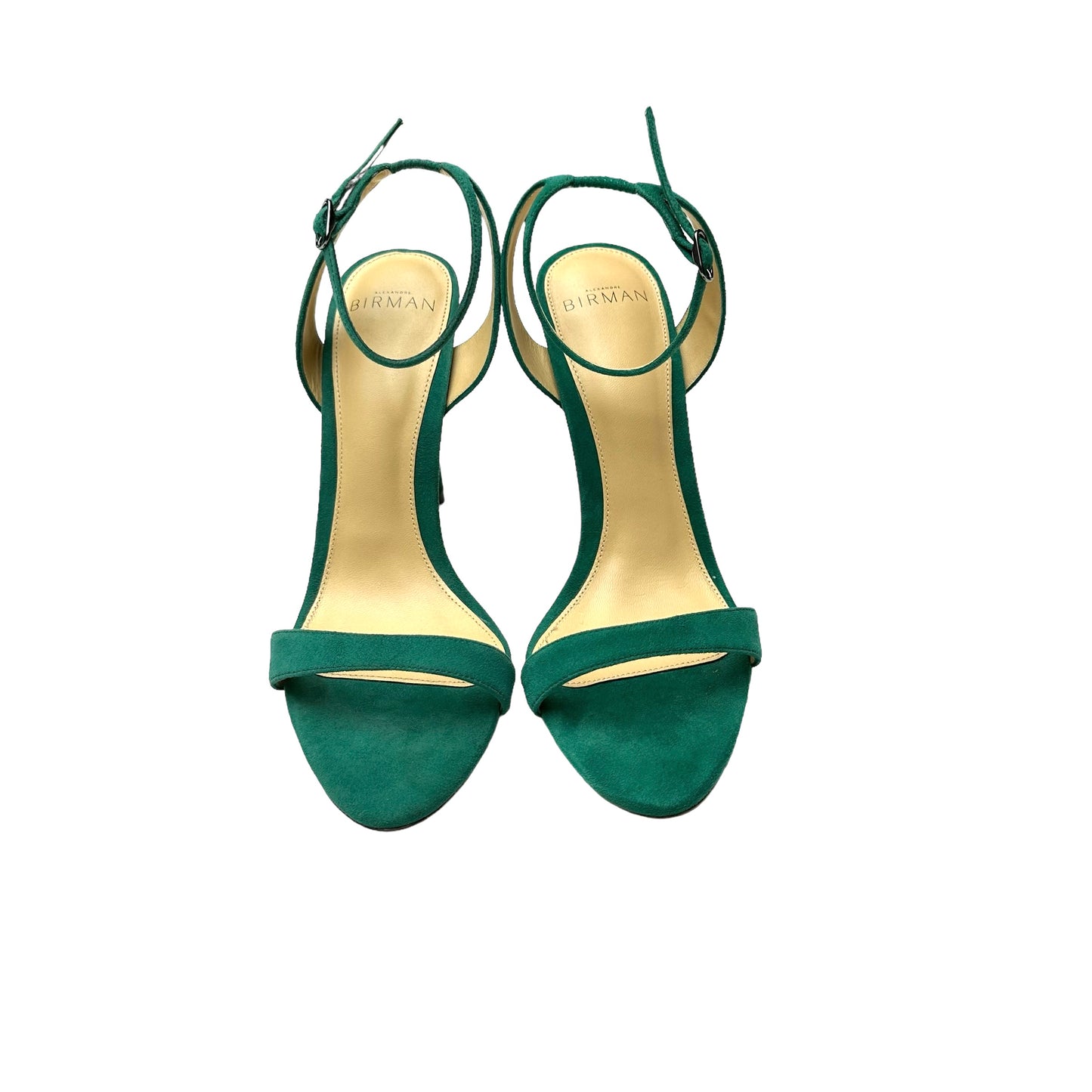 Green Suede Heels - 7