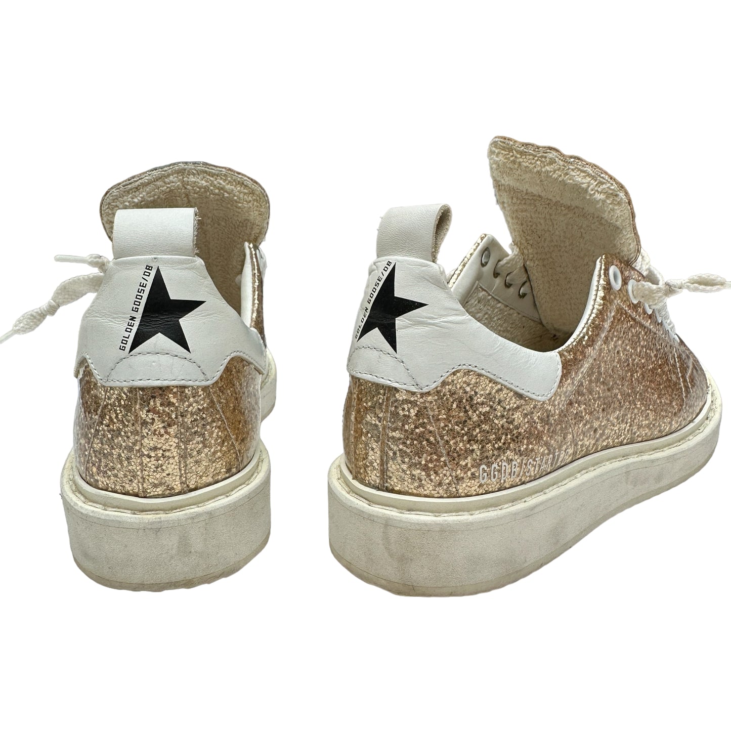 Gold Glitter Sneakers - 6