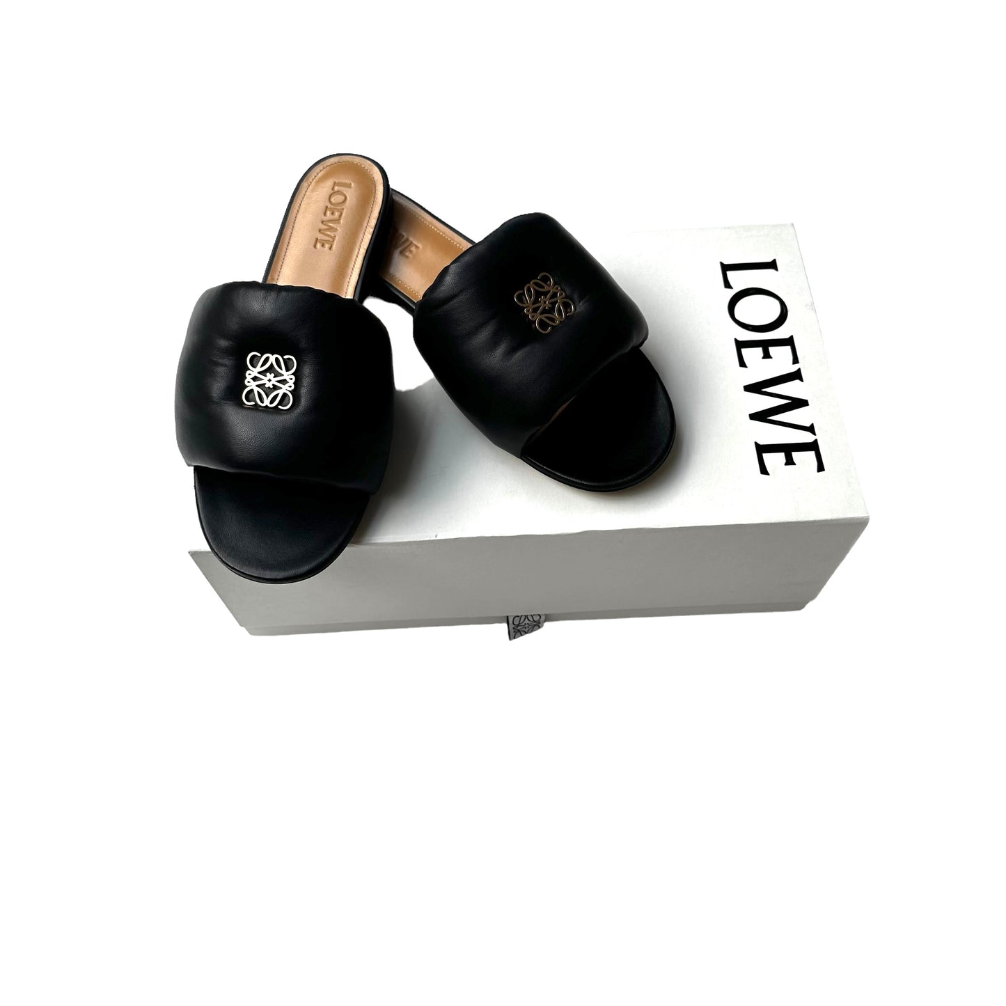 Black Padded Slides - 9