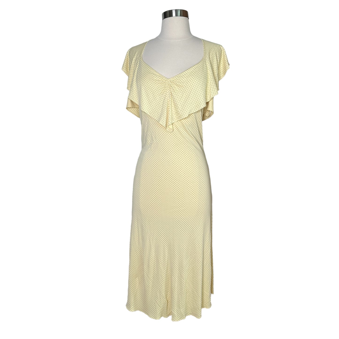 Pale Yellow Vintage Dress - M