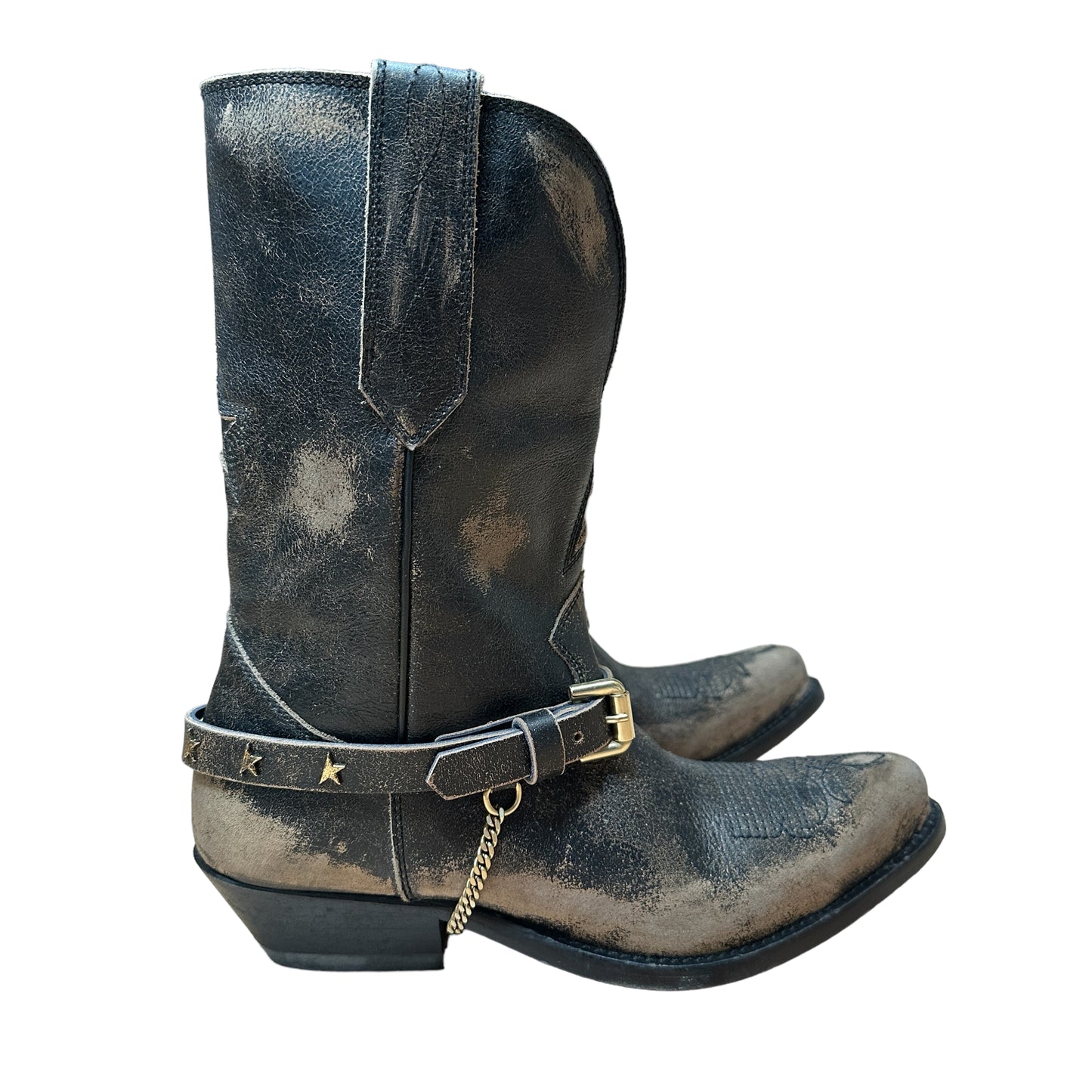 Cowboy Black and Tan Boots - 7