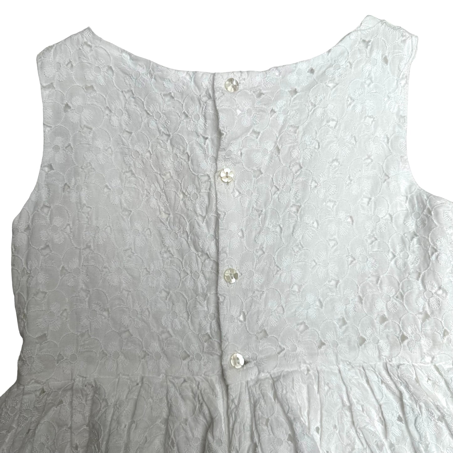 White Less Girl's Dress - 6yo.