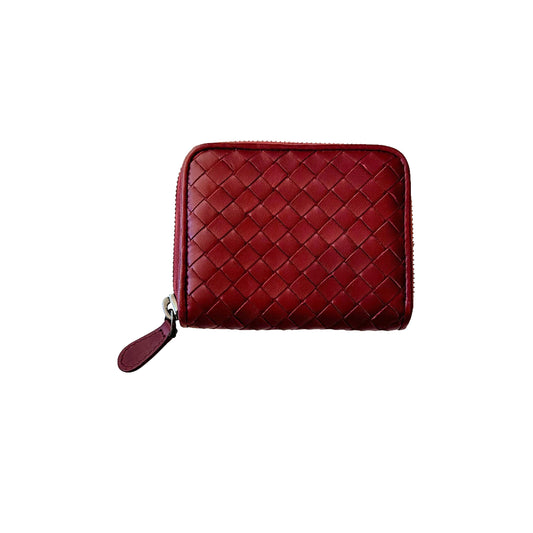 Intrecciato Burgundy Wallet