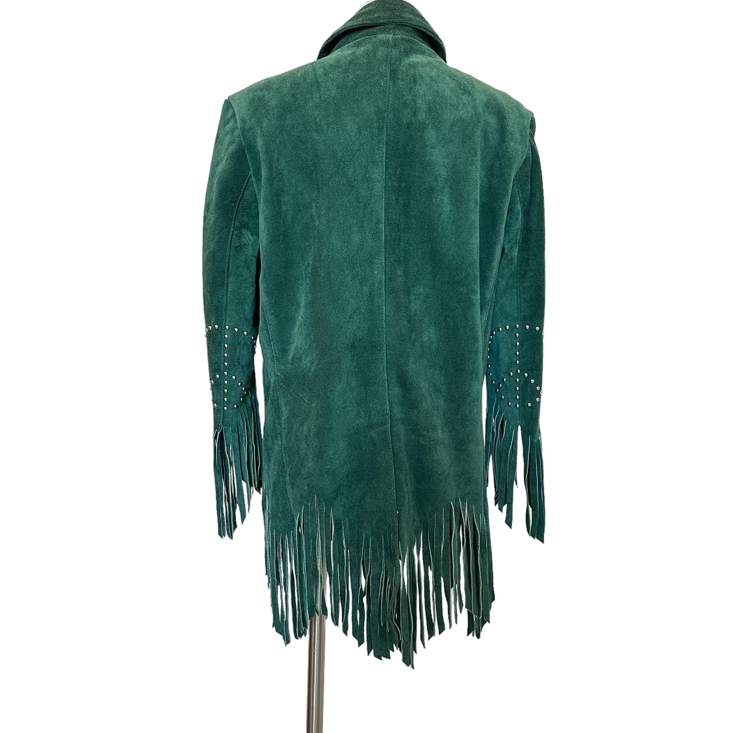 Green Suede Peace & Love Jacket - S