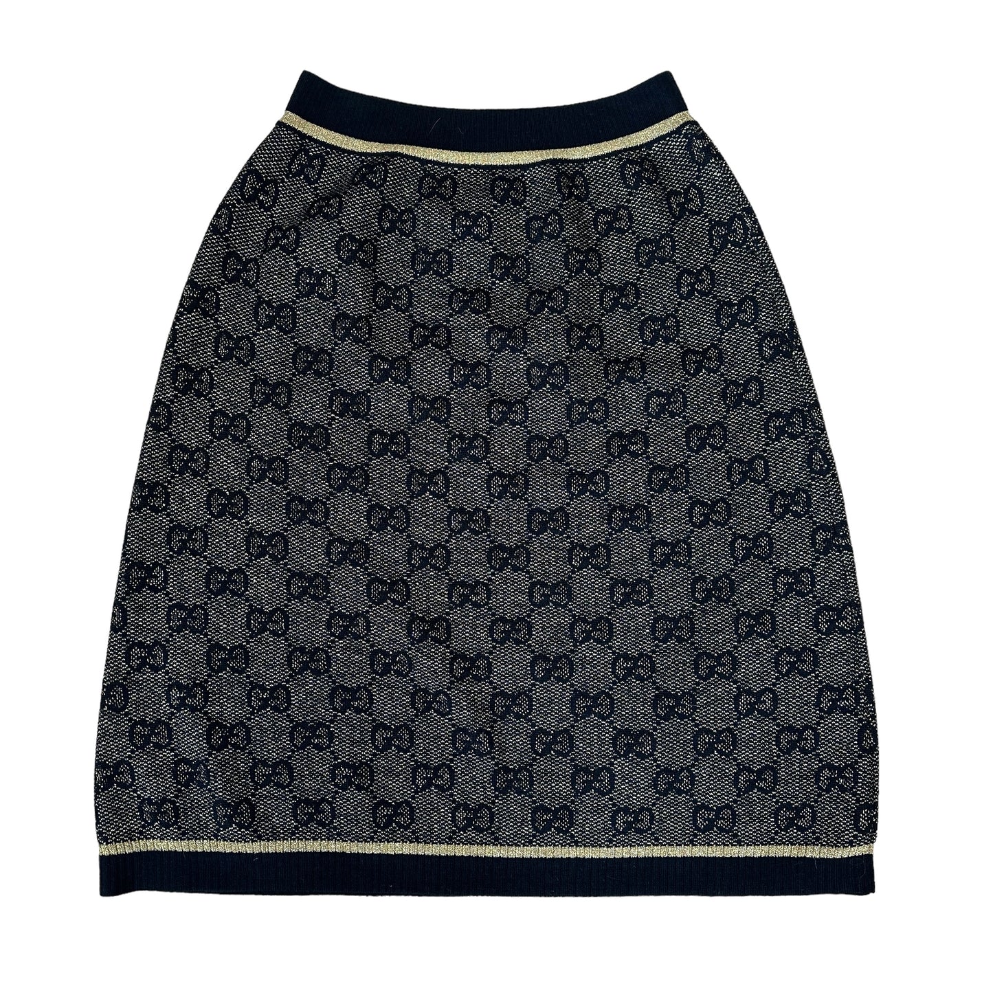 Back & Gold Logo Skirt - L