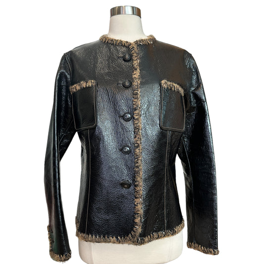 Reversible Leather Jacket - L