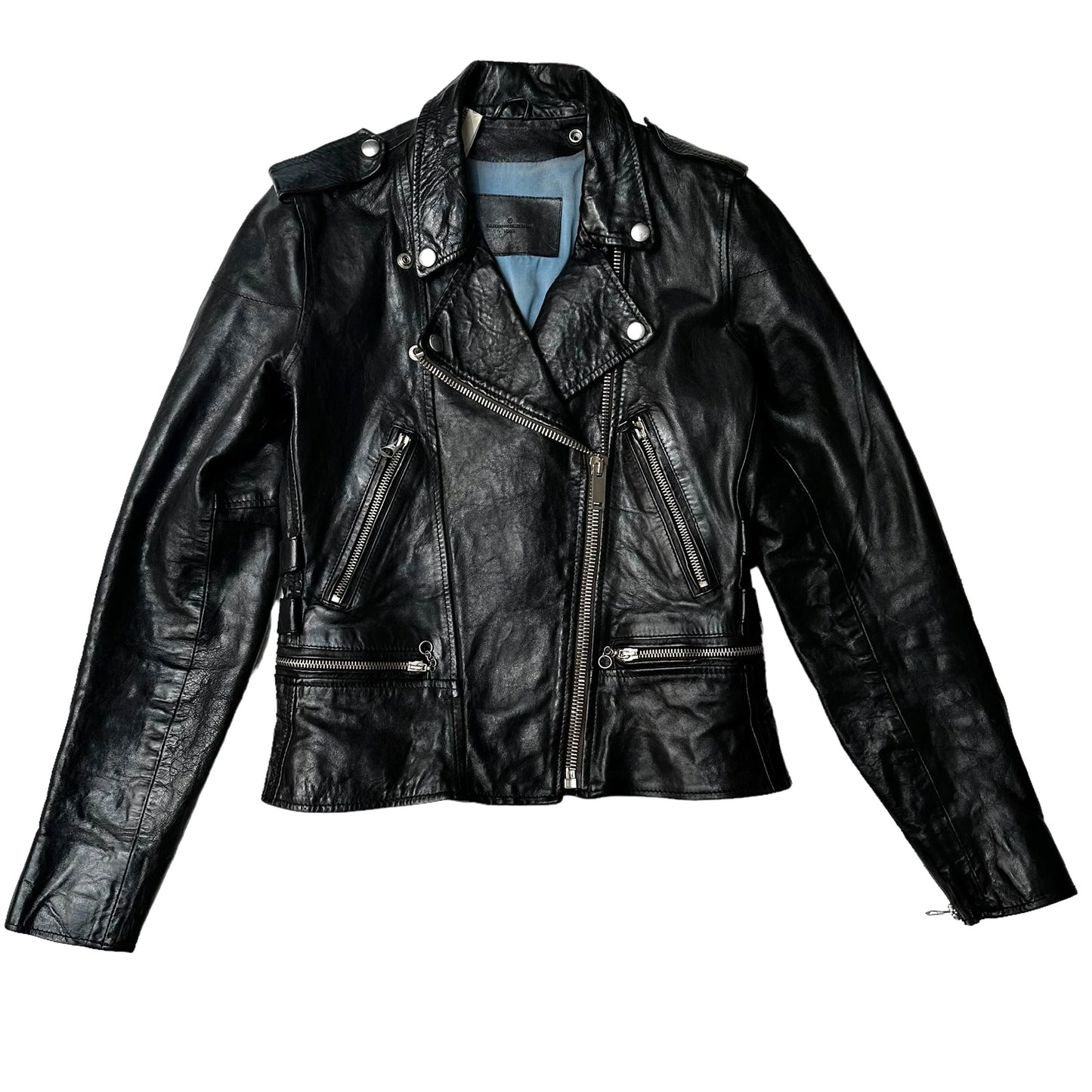 Moto Leather Jacket - XS