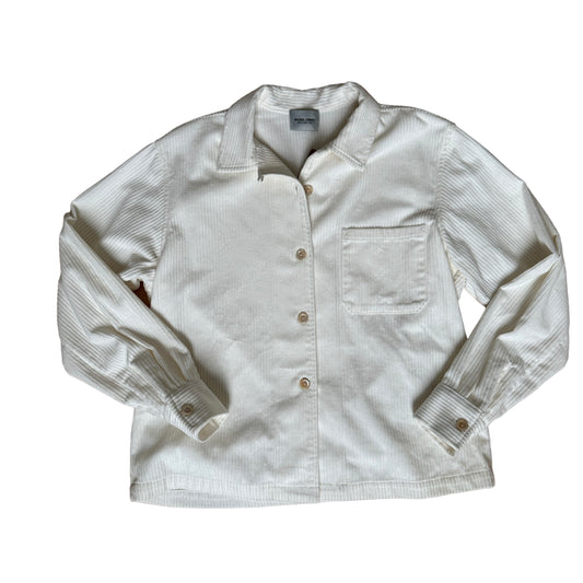 Cream Corduroy Shirt Jacket - S