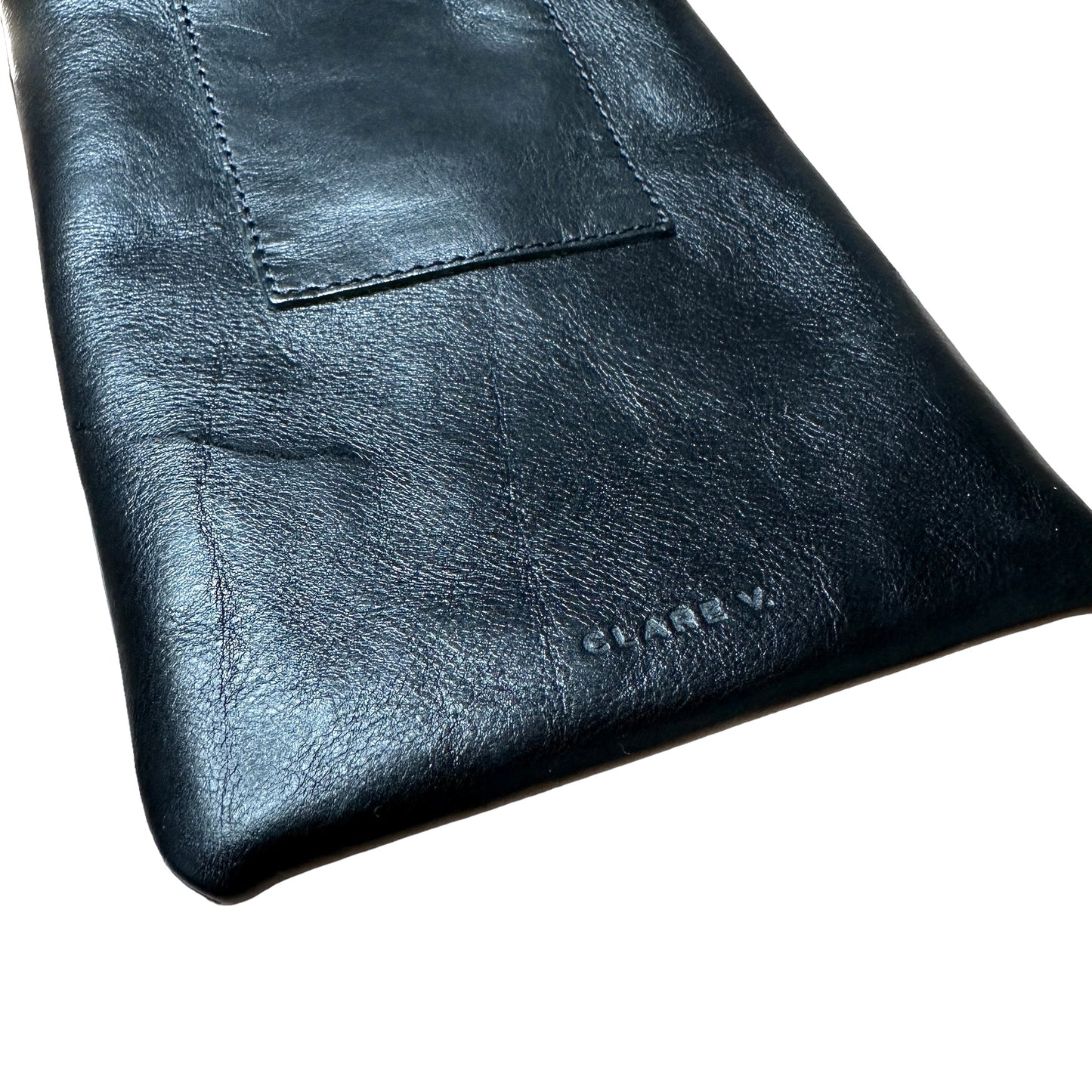 Black Leather Phone Bag