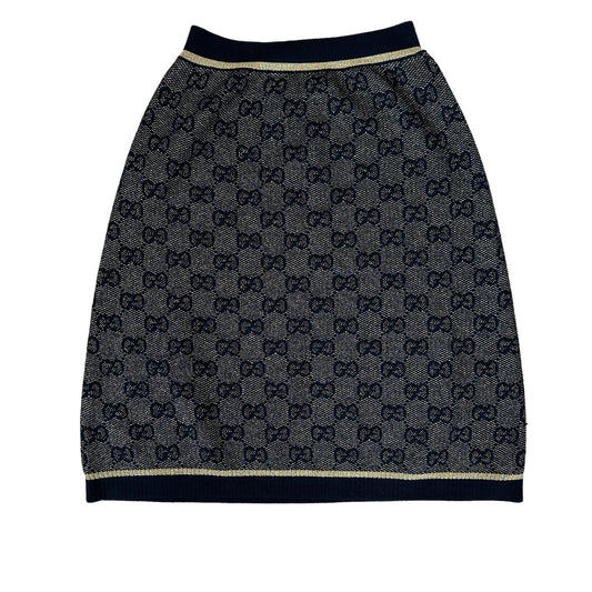Back & Gold Logo Skirt - L