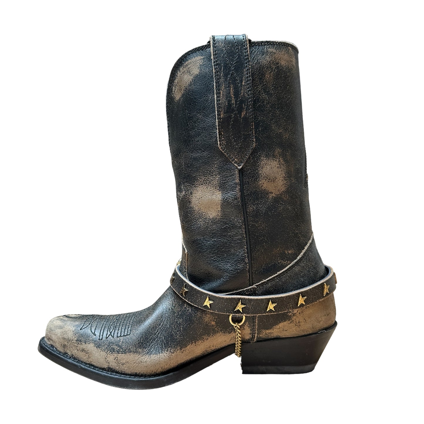 Cowboy Black and Tan Boots - 7