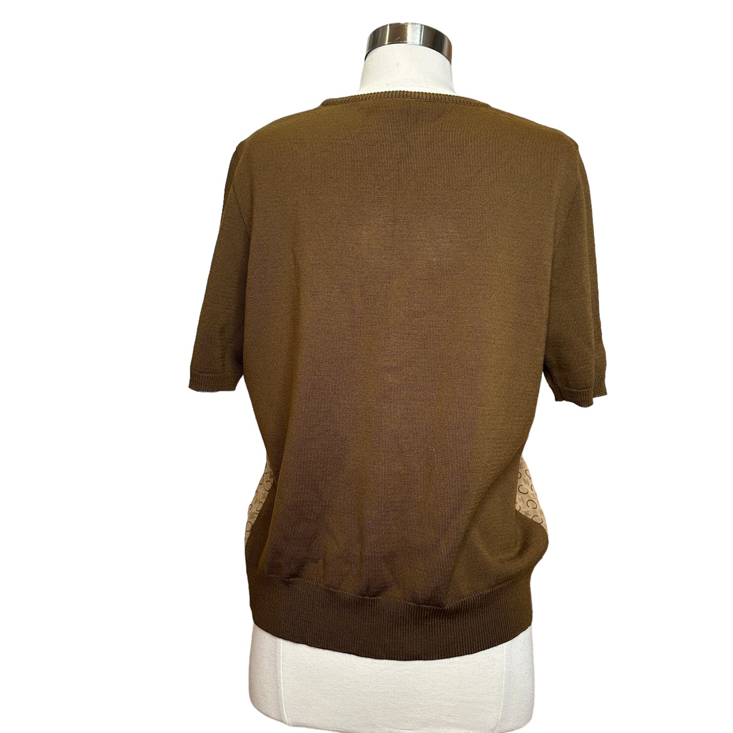 Silk Logo Vintage Top - M