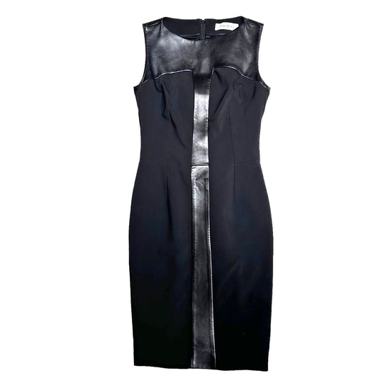Black Leather Dress - S
