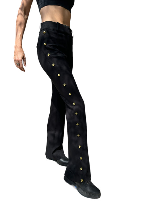 Black Pants with Gold Studs - 4