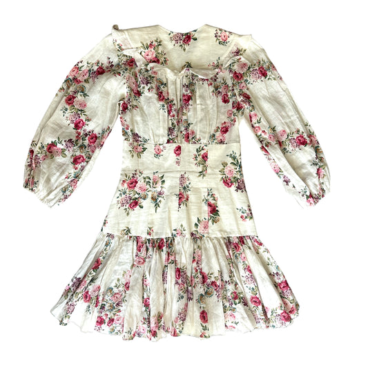 Floral Linen Dress - S/M