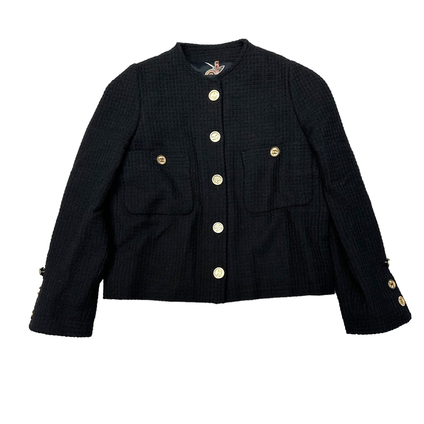 Black Tweed Jacket - M