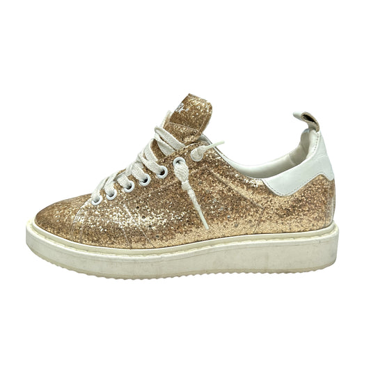 Gold Glitter Sneakers - 6