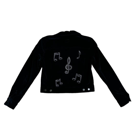 Black Velvet Jacket - M