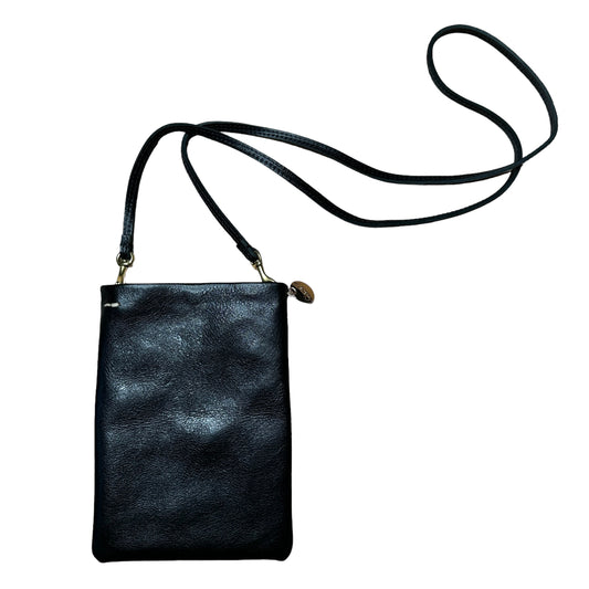 Black Leather Phone Bag