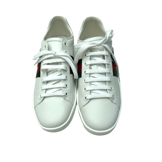 White Leather Sneakers - 9