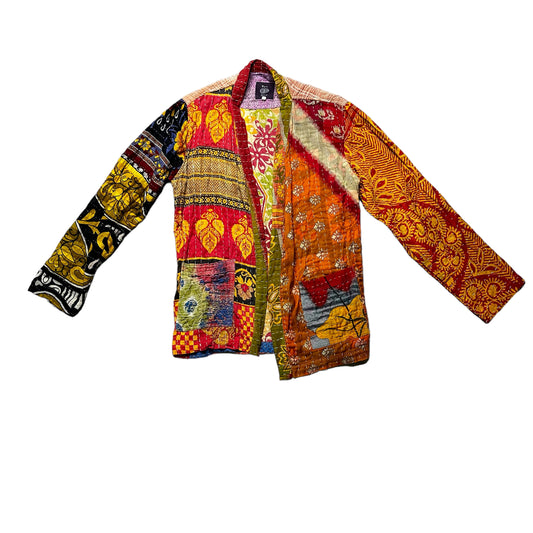 Multicolor Patchwork Jacket - L