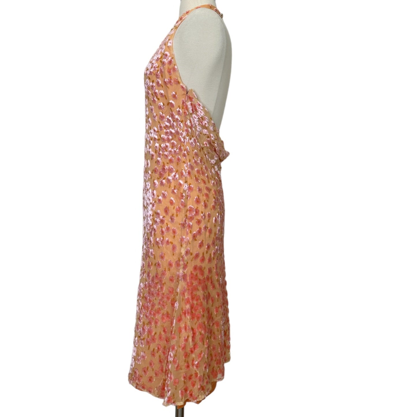 Orange & Pink Print Dress - S