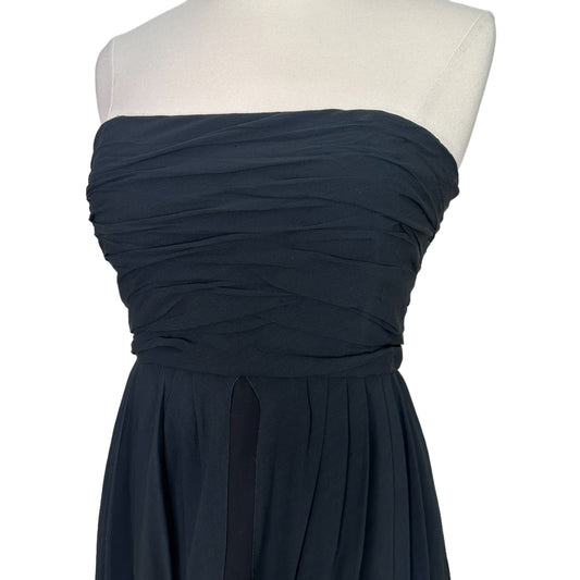 Vintage Bustier Black Dress - S/M