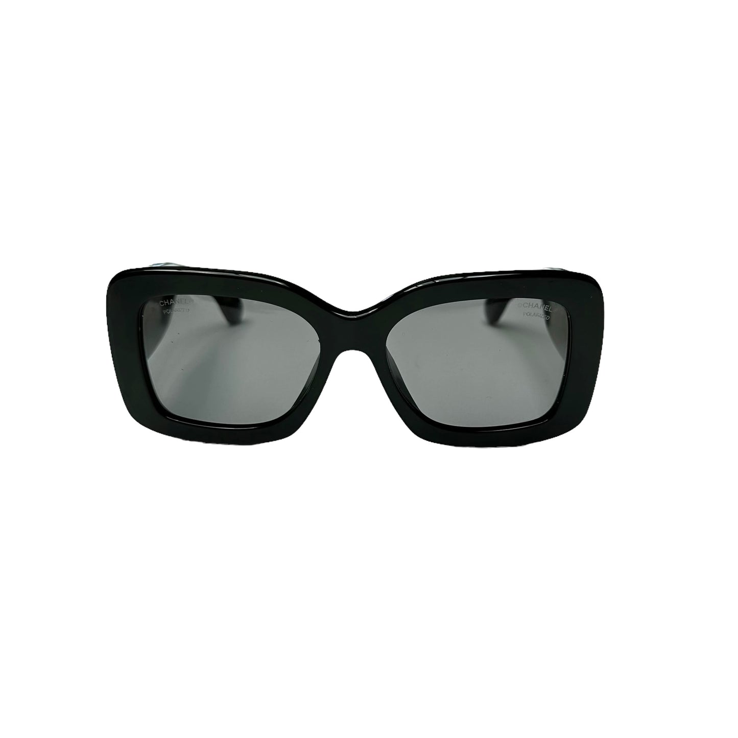 Oversized Black Logo Glasses