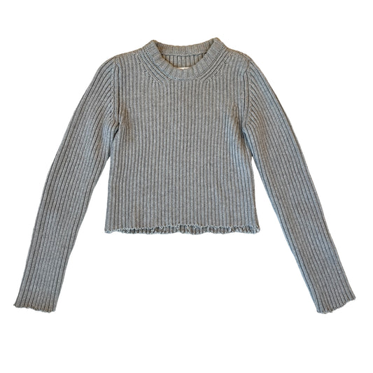 Grey Distressed Sweater - XS