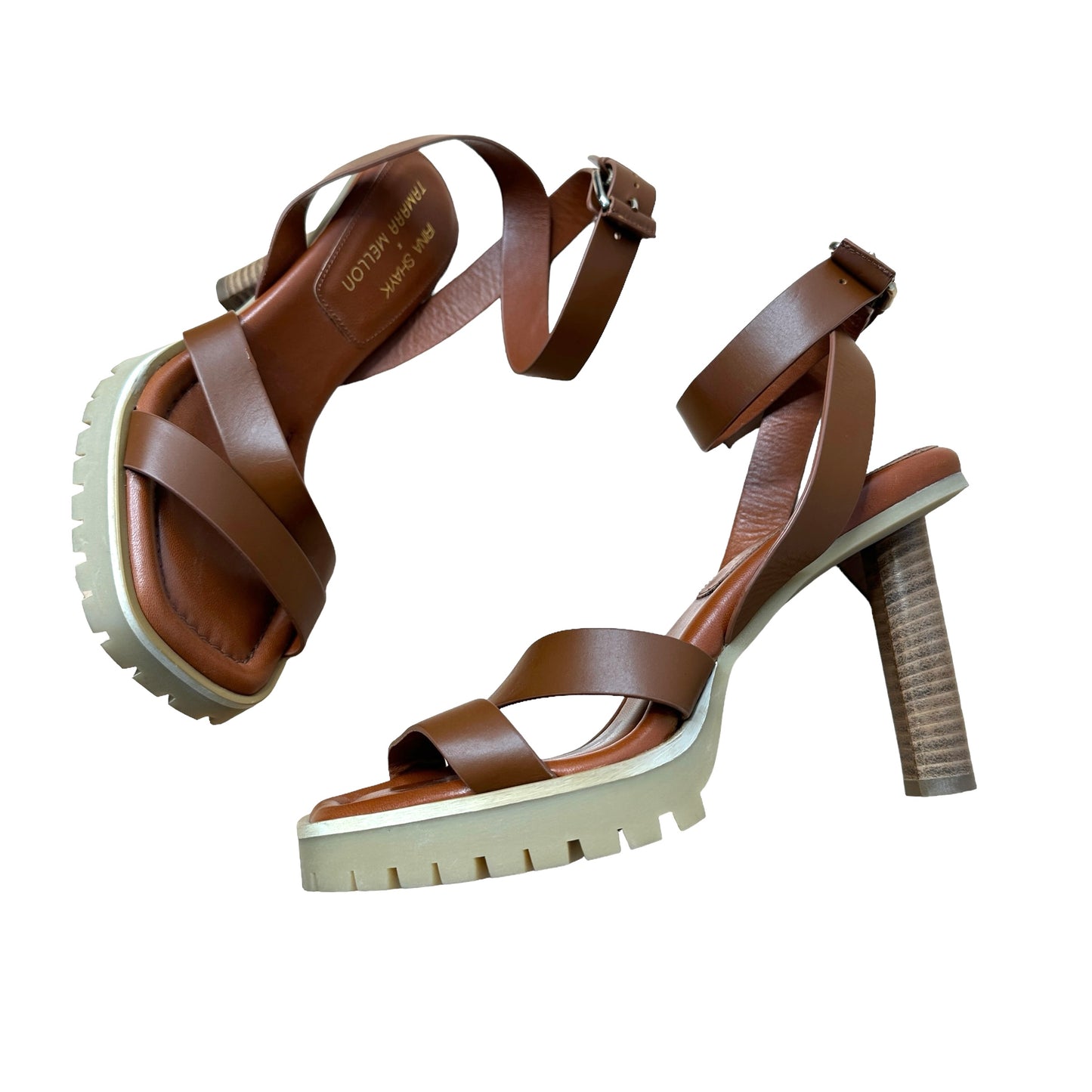 Brown Leather Sandals - 8.5