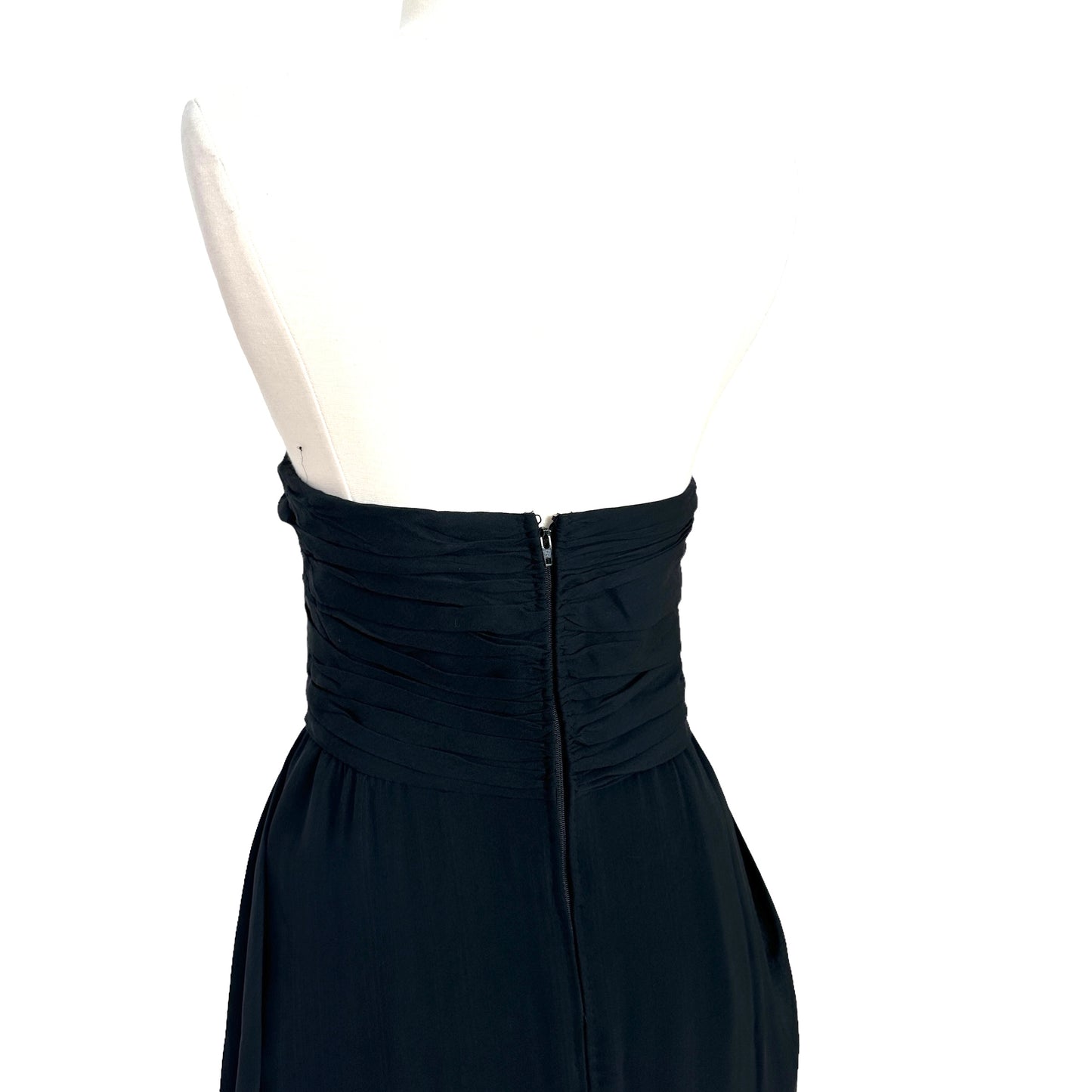 Vintage Bustier Black Dress - S/M