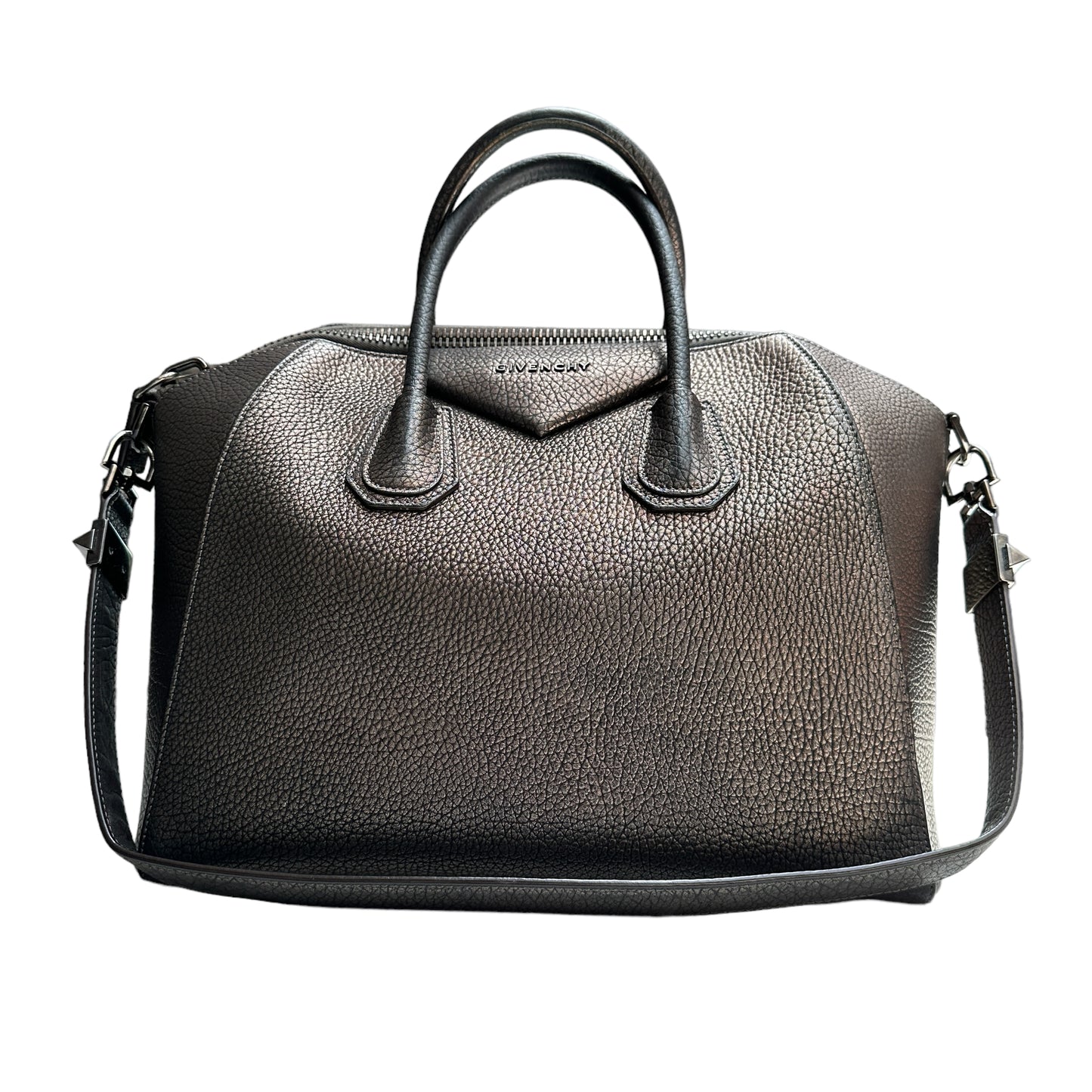 Metallic Leather Antigona Bag