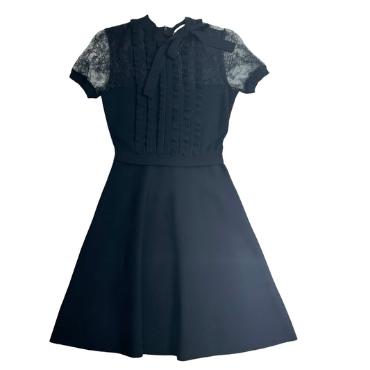 Black Laced Mini Dress - S