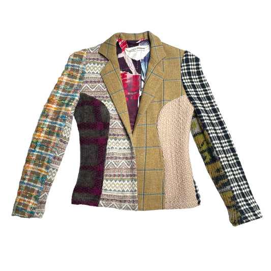 Multicolor Patchwork Jacket M