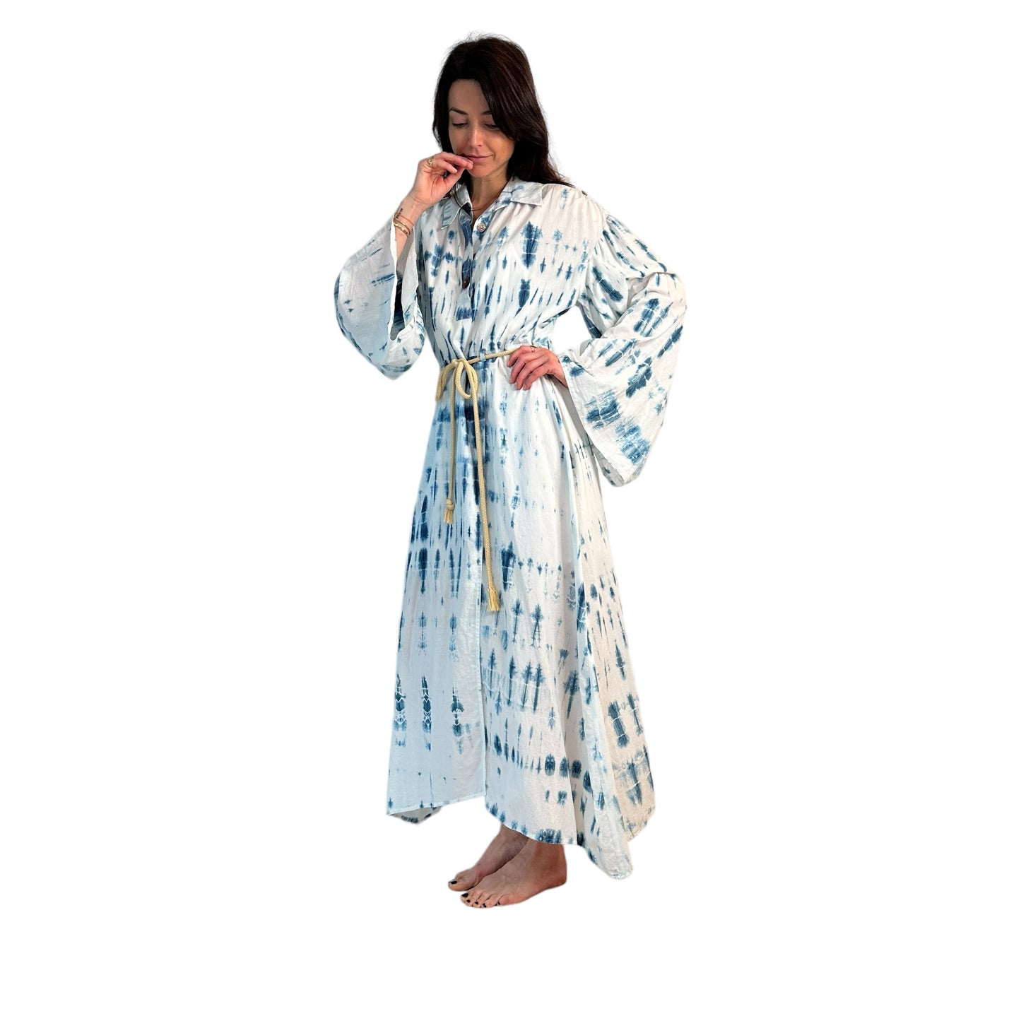 Tie-Dye Cotton Dress - S