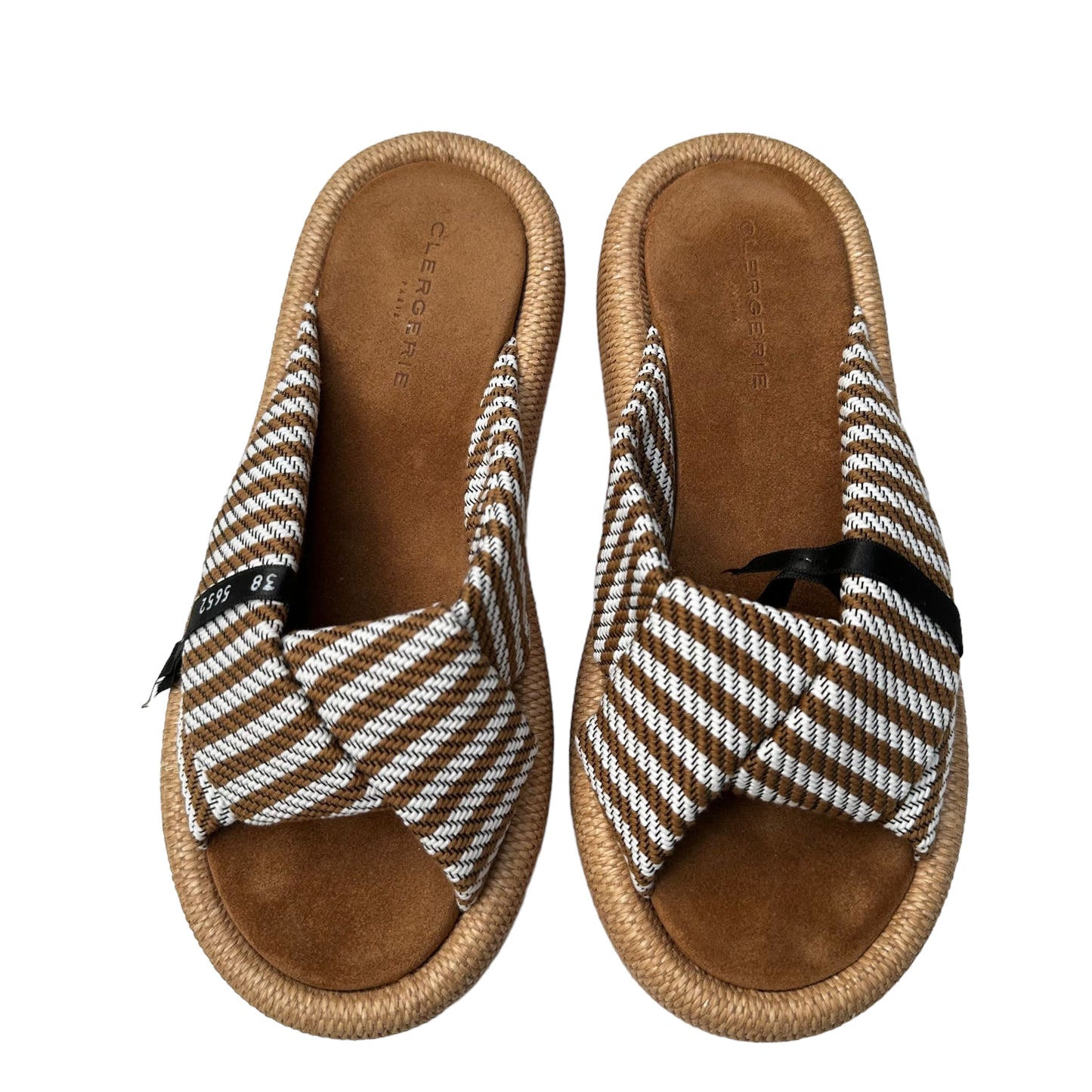 Raffia & Suede Slides - 8