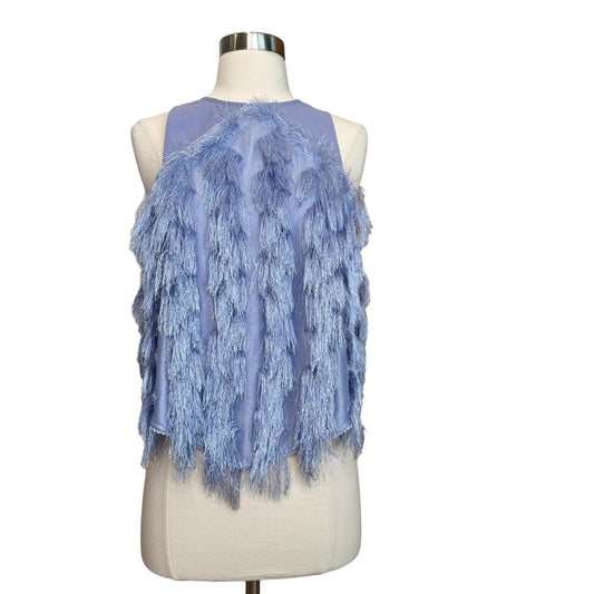 Purple Fringed Top - M