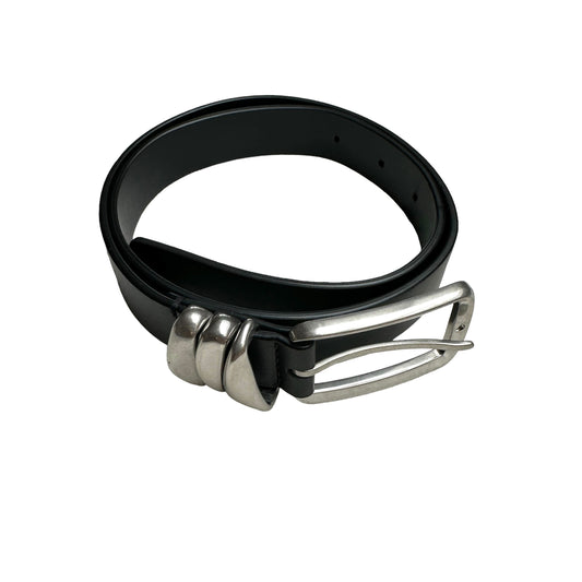 Black Leather Belt - S