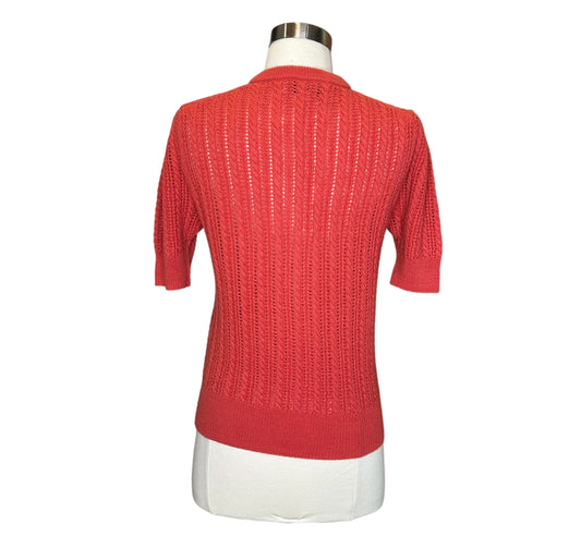 Red Knit Top - XS