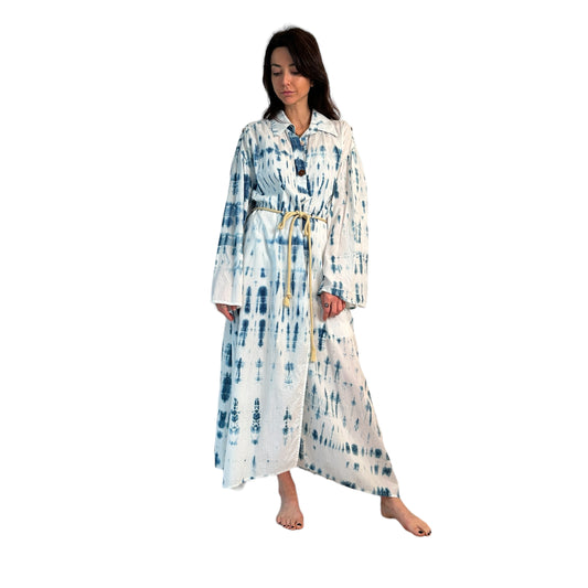 Tie-Dye Cotton Dress - S