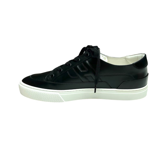 Men's Black Leather Sneakers - 42