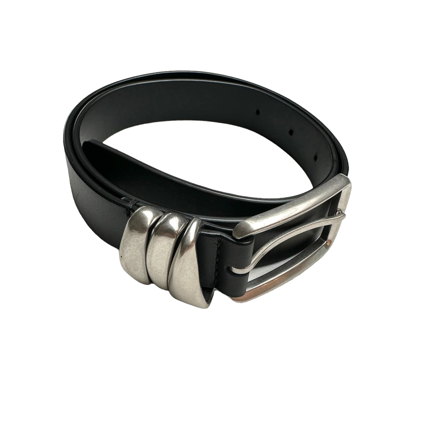 Black Leather Belt - S