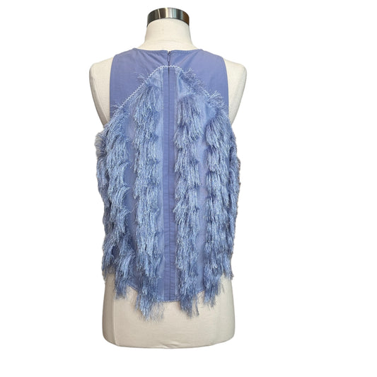 Purple Fringed Top - M