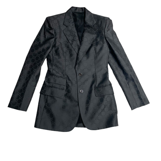 Black GG Monogram Blazer - S/M