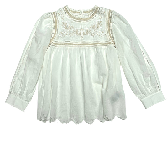 Beige Laced Blouse - XS